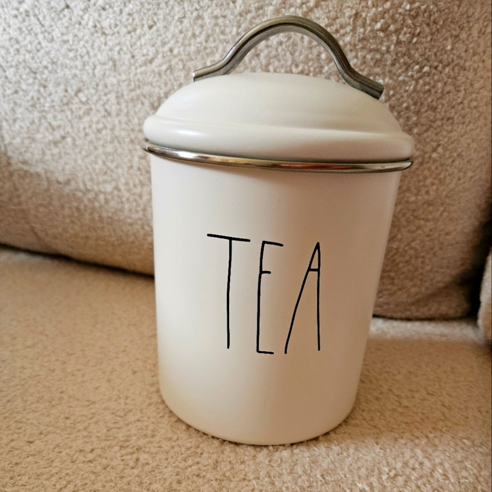 Rae Dunn metal Tea container